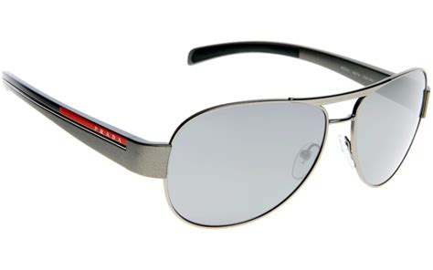 prada sport ps51ls gunmetal aviator sunglasses|Prada Linea Rossa PS51LS 5AV1A1 Sunglasses .